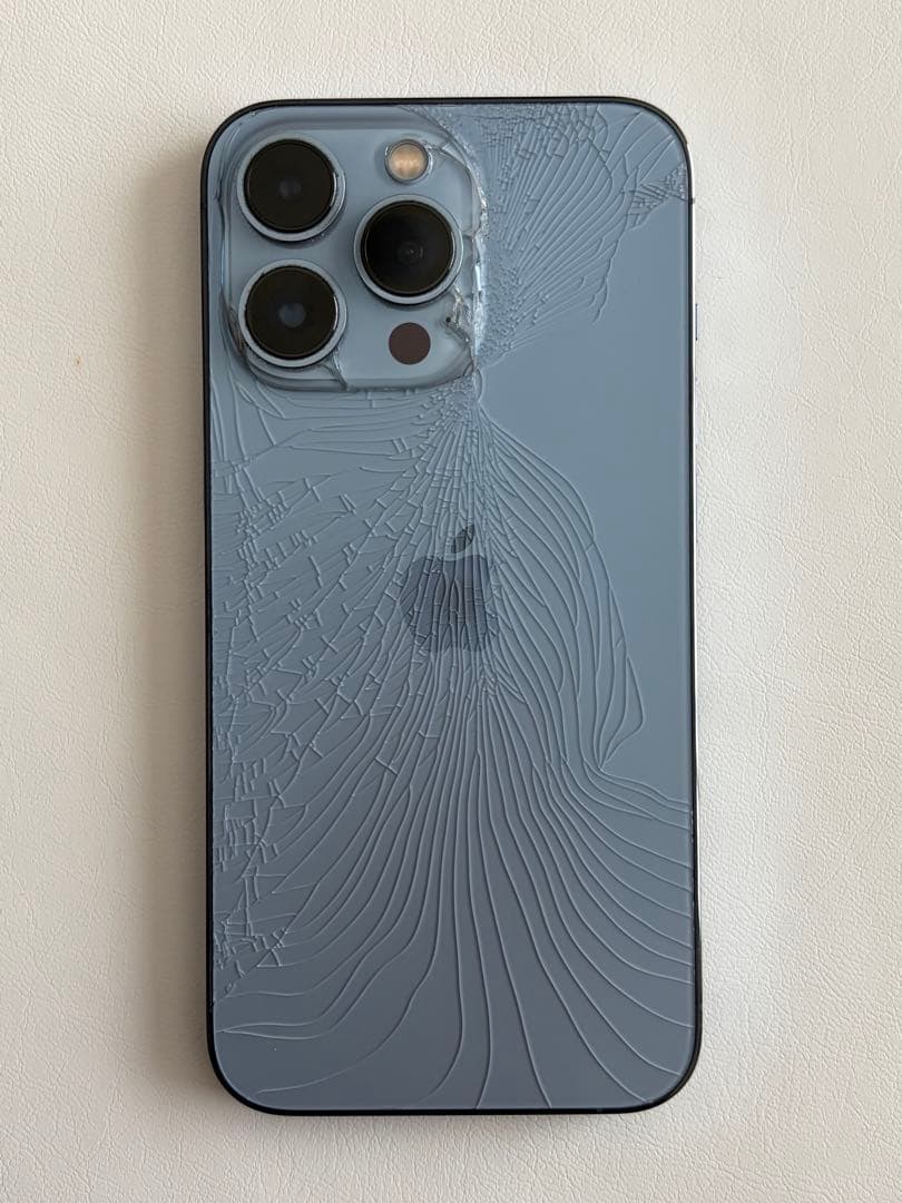 【画面美品　ケース付】iPhone 13 Pro 125GB 背面ひび割れ