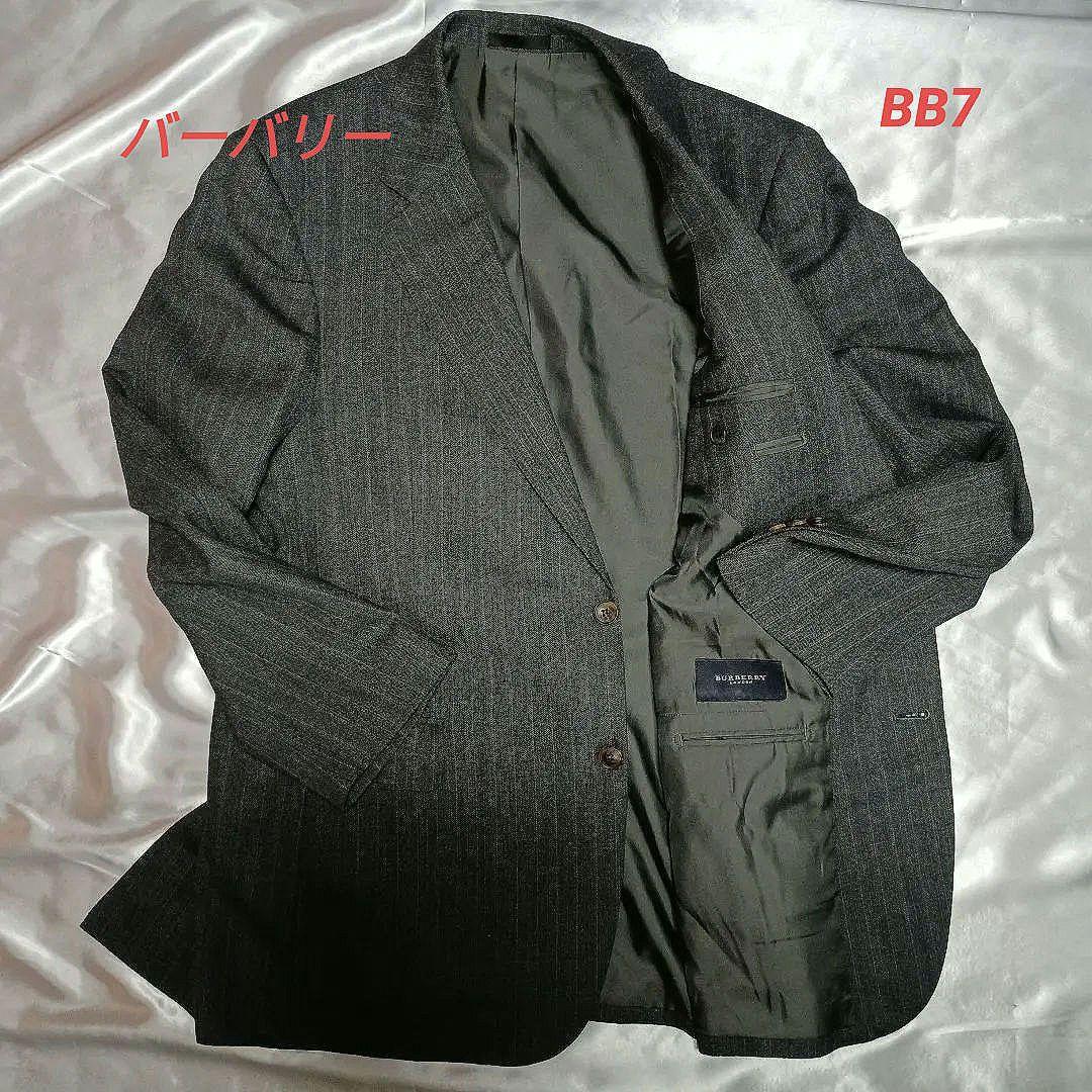 【美品】バーバリースーツ　BB7　高級シェットランドウール