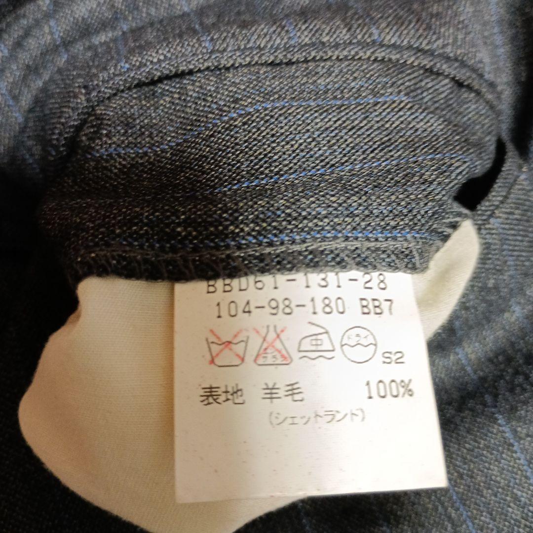 【美品】バーバリースーツ　BB7　高級シェットランドウール