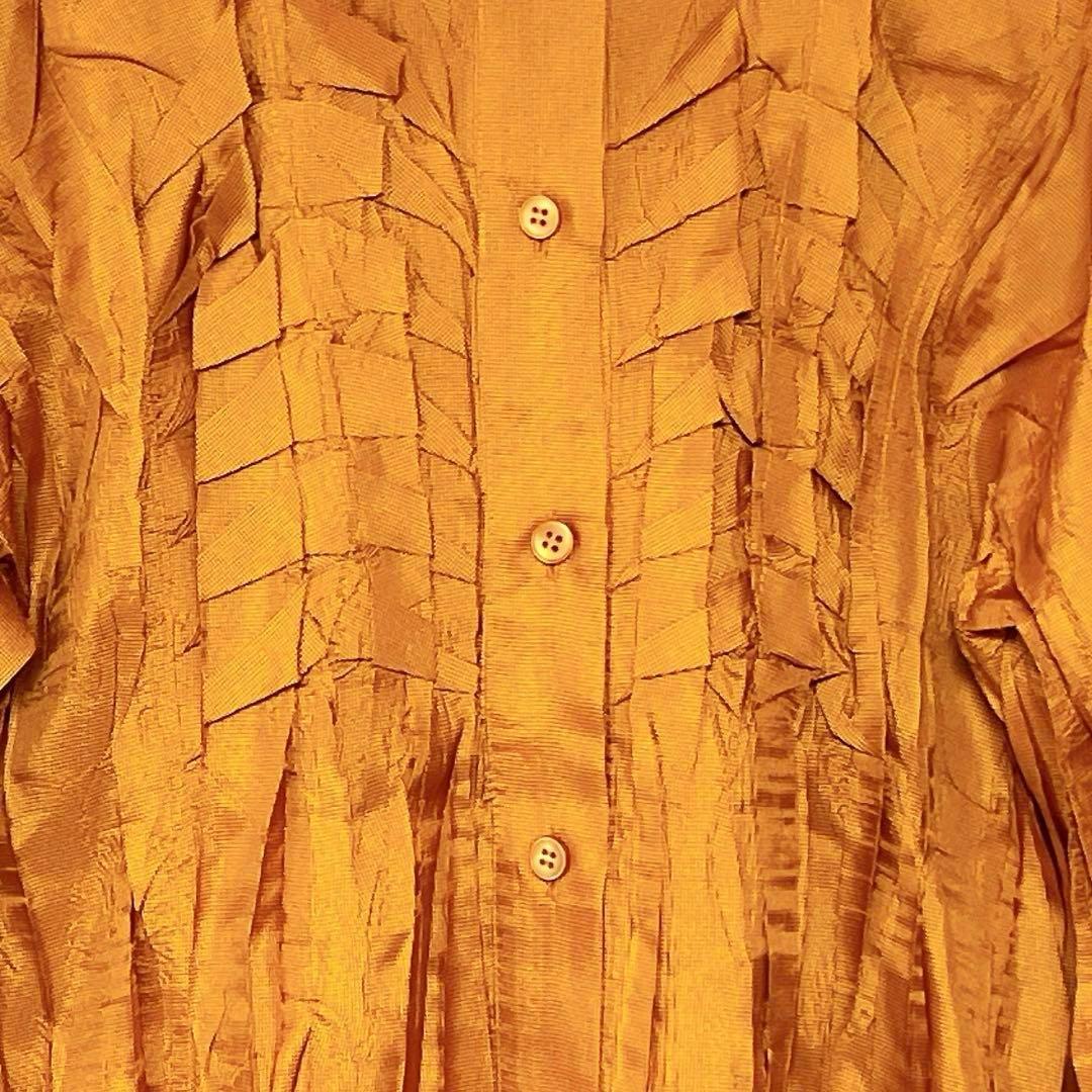 極美品 プリーツプリーズ イッセイミヤケ 長袖シャツ ブラウス L ヴィンテージ