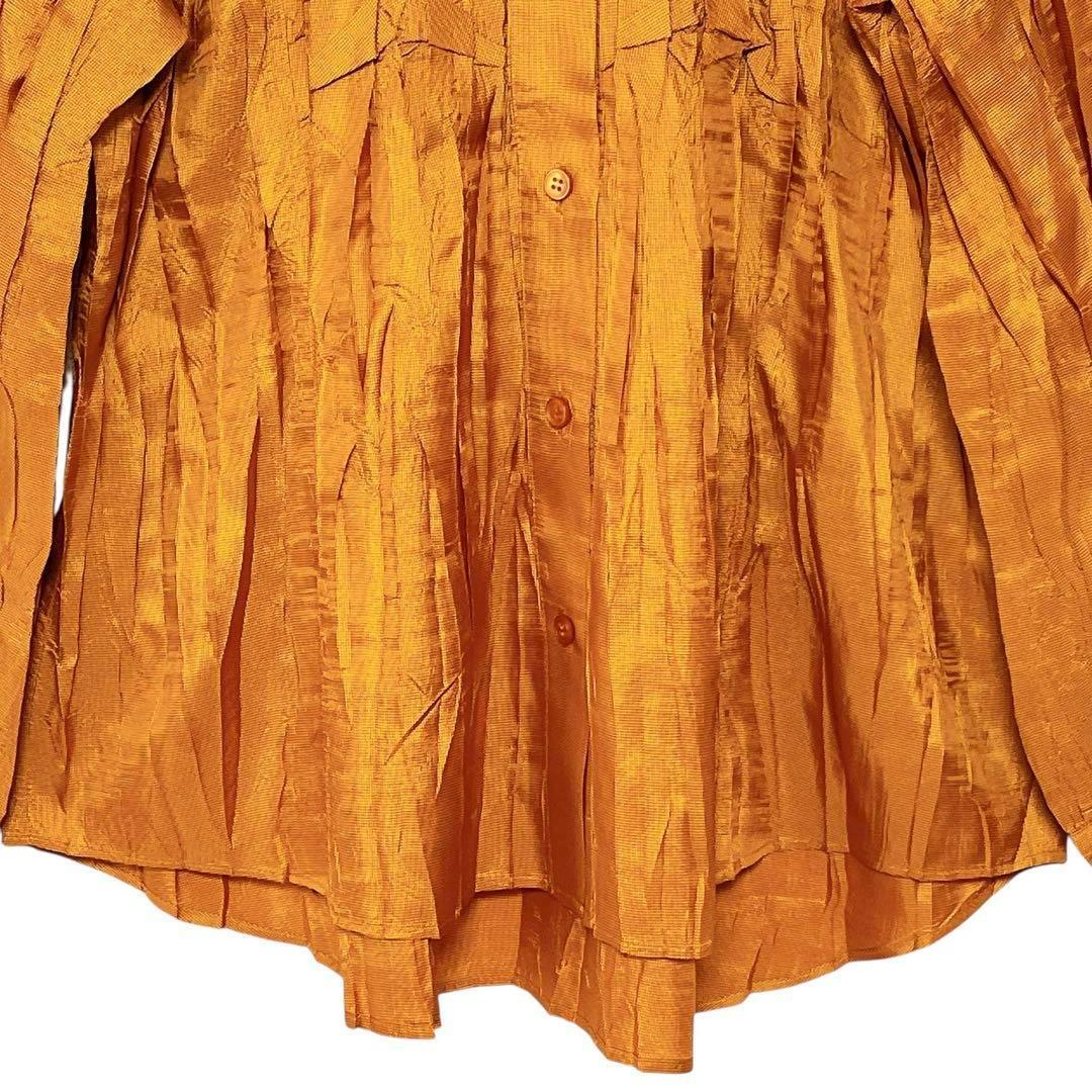 極美品 プリーツプリーズ イッセイミヤケ 長袖シャツ ブラウス L ヴィンテージ