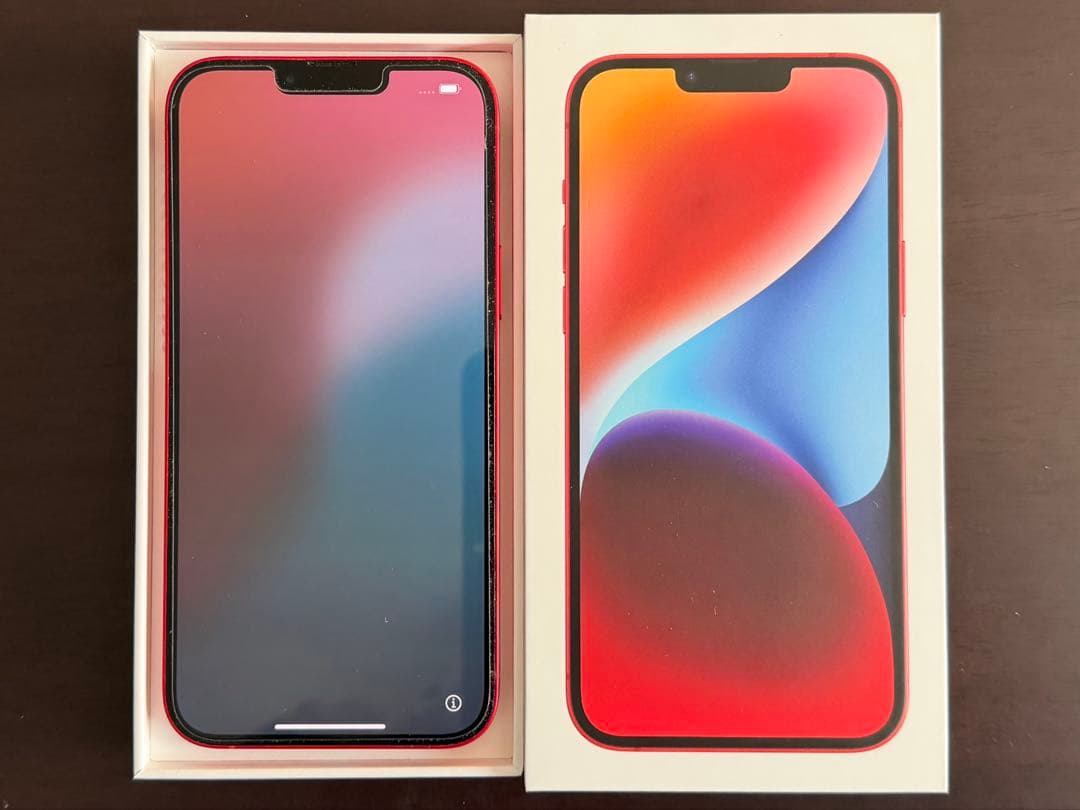 Apple iphone14 plus 256 赤 simフリー 美品