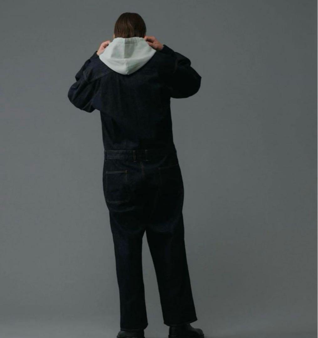 【未使用】ADAM ET ROPE' /リサイクルコットンデニム オールインワン