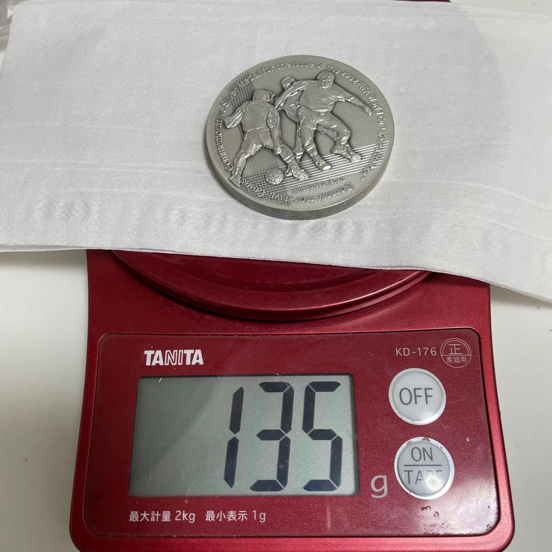 2002 FIFAワールドカップ記念貨幣発行記念メダル 純銀メダル