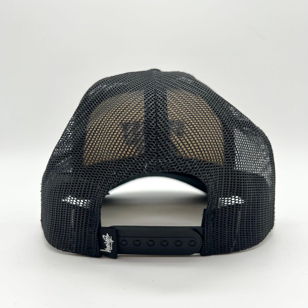 美品 stussy big4 メッシュキャップ 4都市 ブラック ホワイト