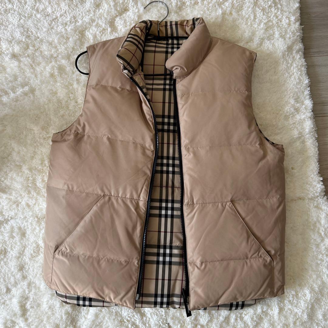 BURBERRY バーバリー ベスト リバーシブル 美品 短丈