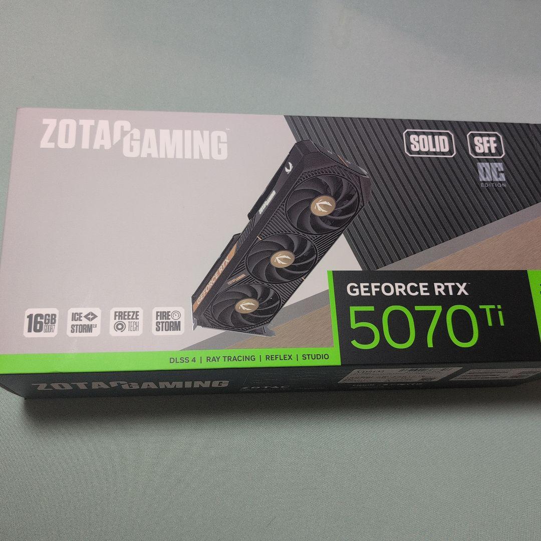 グラフィックボード・グラボ・ビデオカード ZOTAC GAMING GEFORCE RTX 5070 Ti 16G SFF