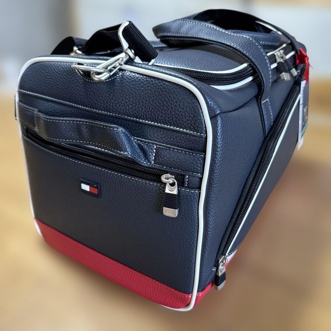   ボストンバッグ ネイビー/レッド