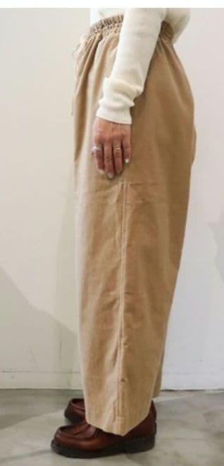 veritecoeurベルベティパンツ・ベージュVC-2519