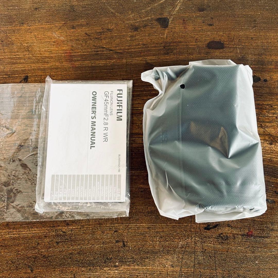 【美品】FUJIFILM GF45mm F2.8 R WR 保護フィルター付