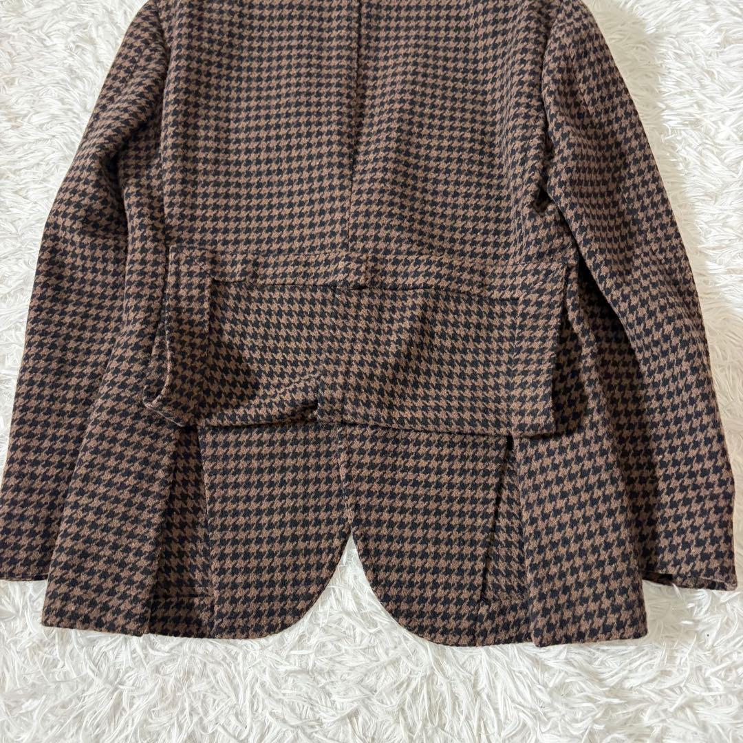 美品 リングジャケット ニューバルーン生地 アンコン　ハウンドトゥース 段返り