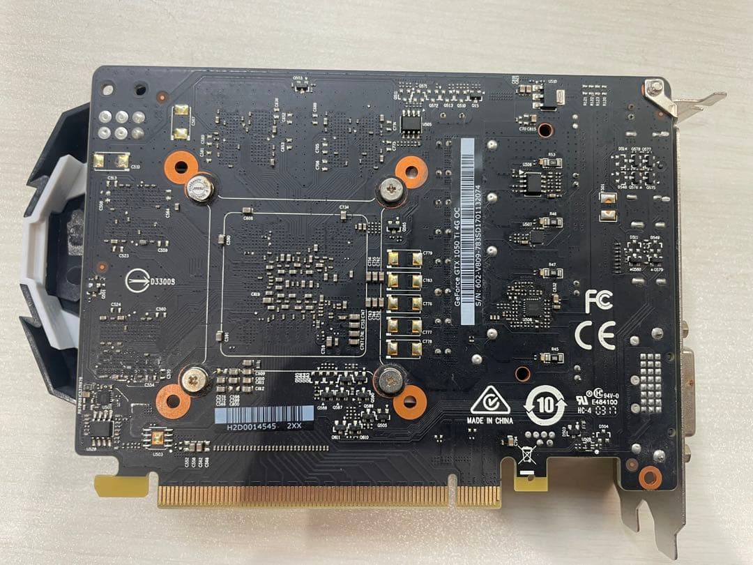 MSI グラフィックインターフェイス GeForce GTX 1050 Ti