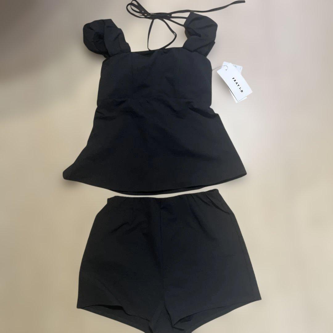 【未使用】FRAYI.D ギャザーパフデザイン2wayスイムウェア