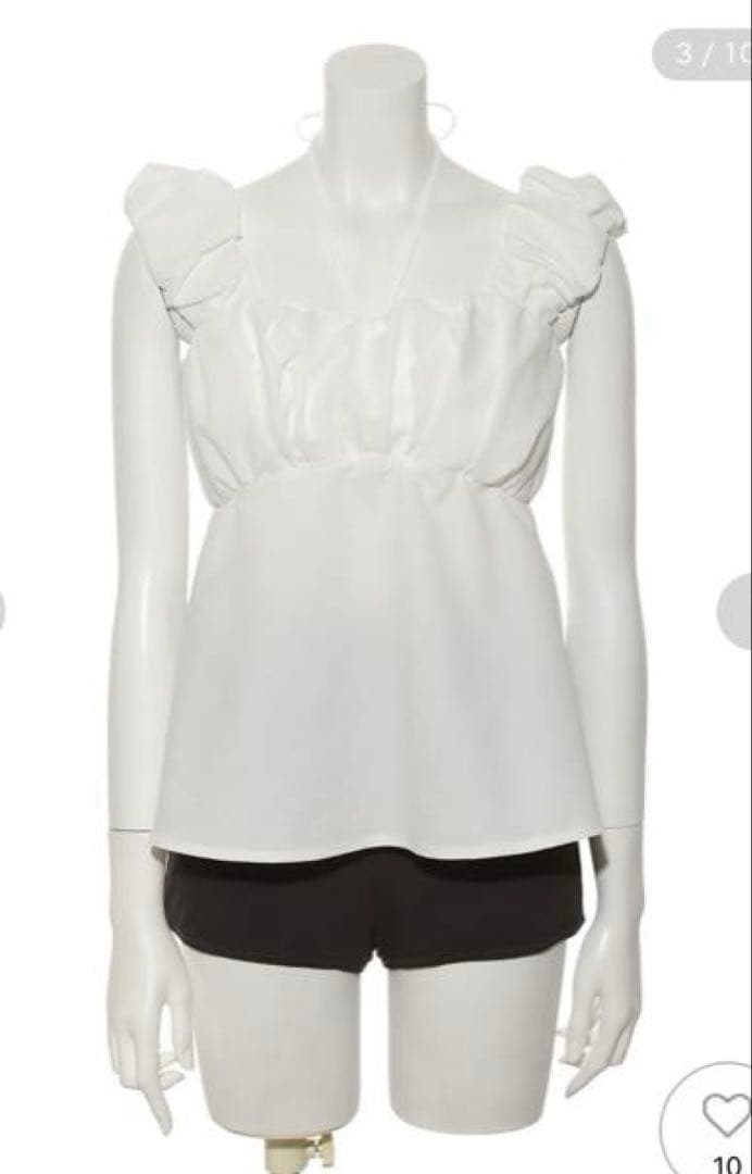 【未使用】FRAYI.D ギャザーパフデザイン2wayスイムウェア