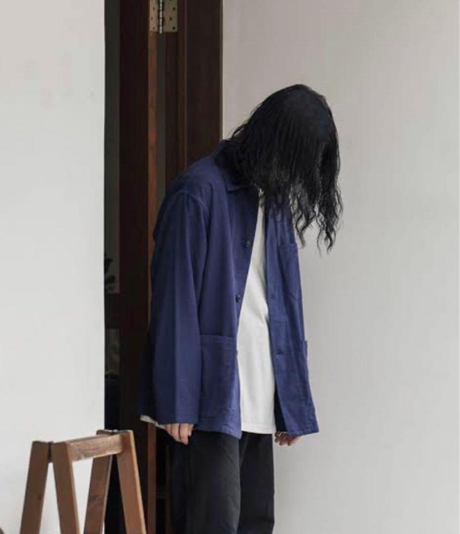 M*x様 COMOLI コットンネルワークジャケット ロイヤルブルー 2