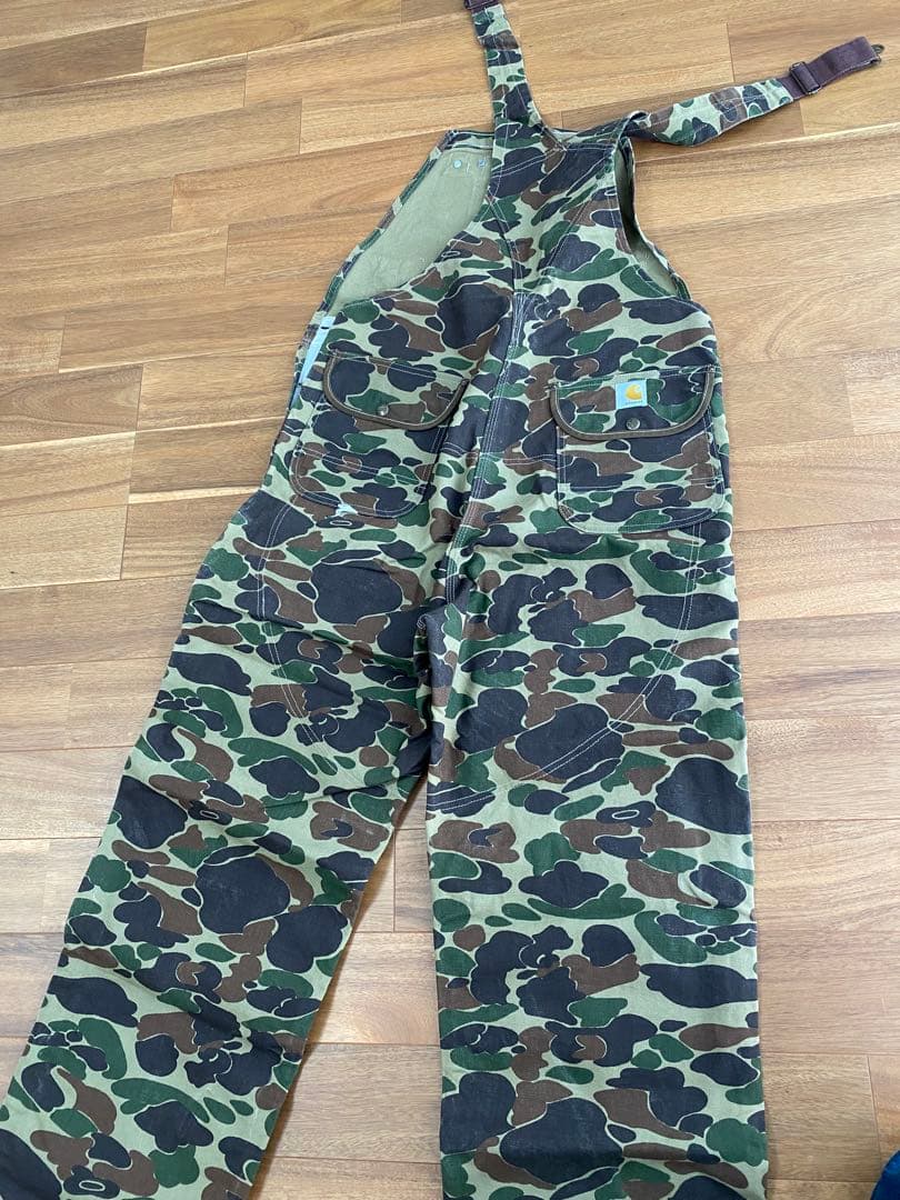 希少！USA製 カーハート 100周年記念 ダックハンターカモ オーバーオール