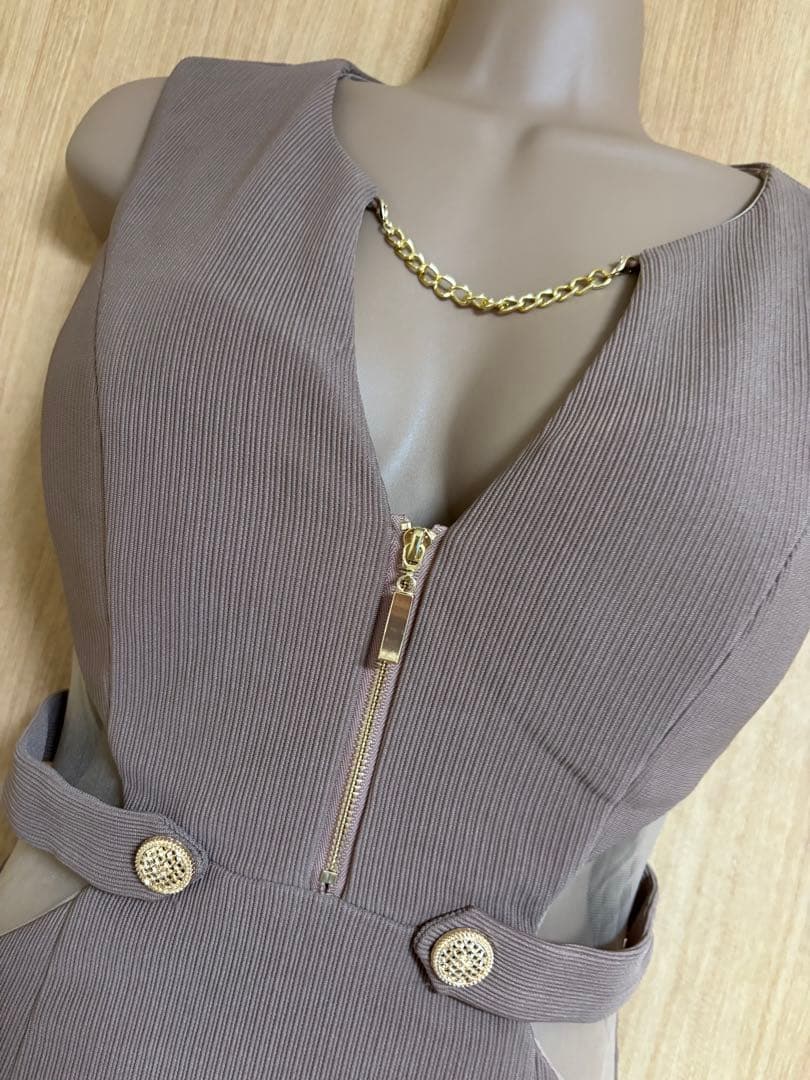 ウエストシアー✖️バストチェーンミディアムドレスbrS