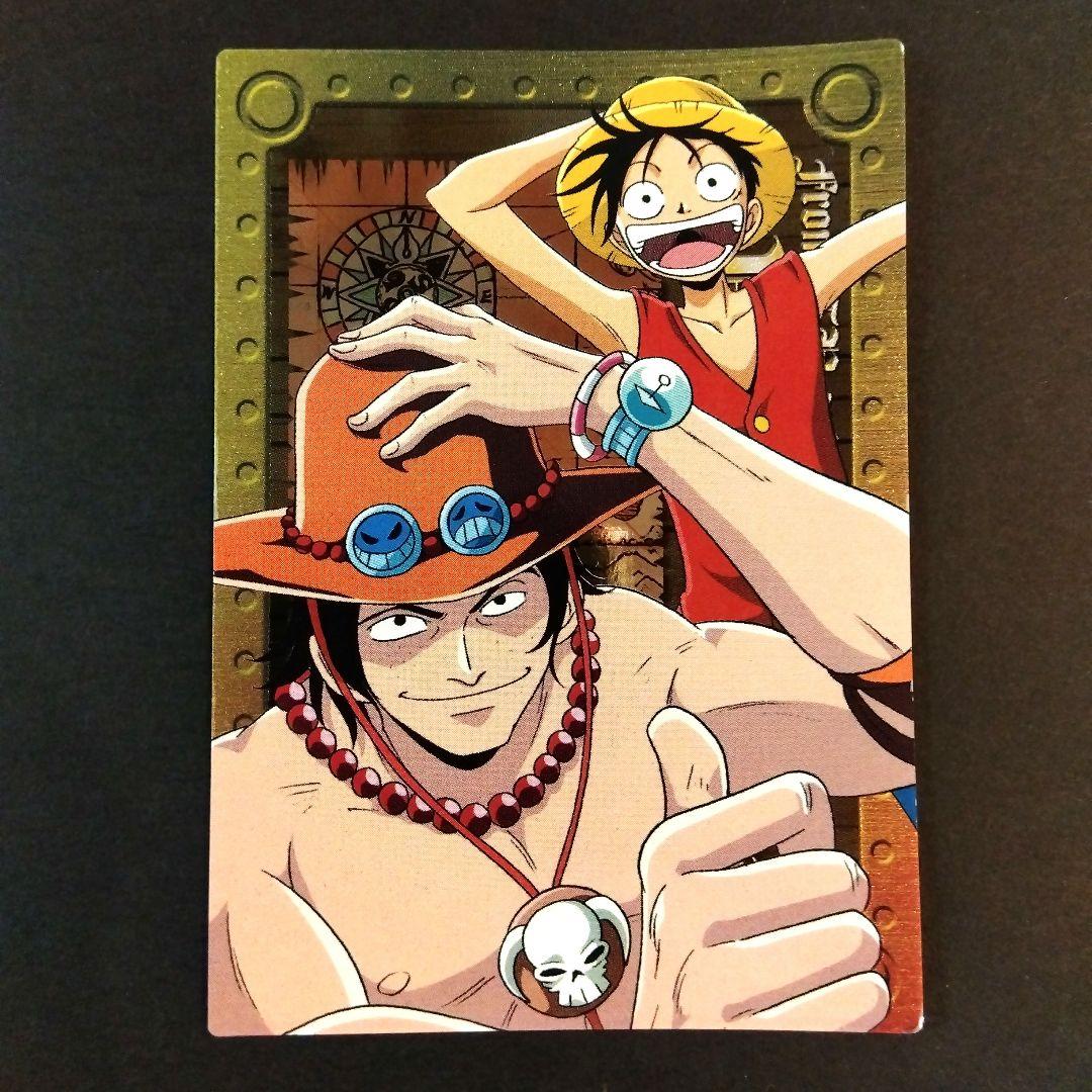 ONEPIECE アマダ エッチングカード ルフィ エース 初期 レア 当時