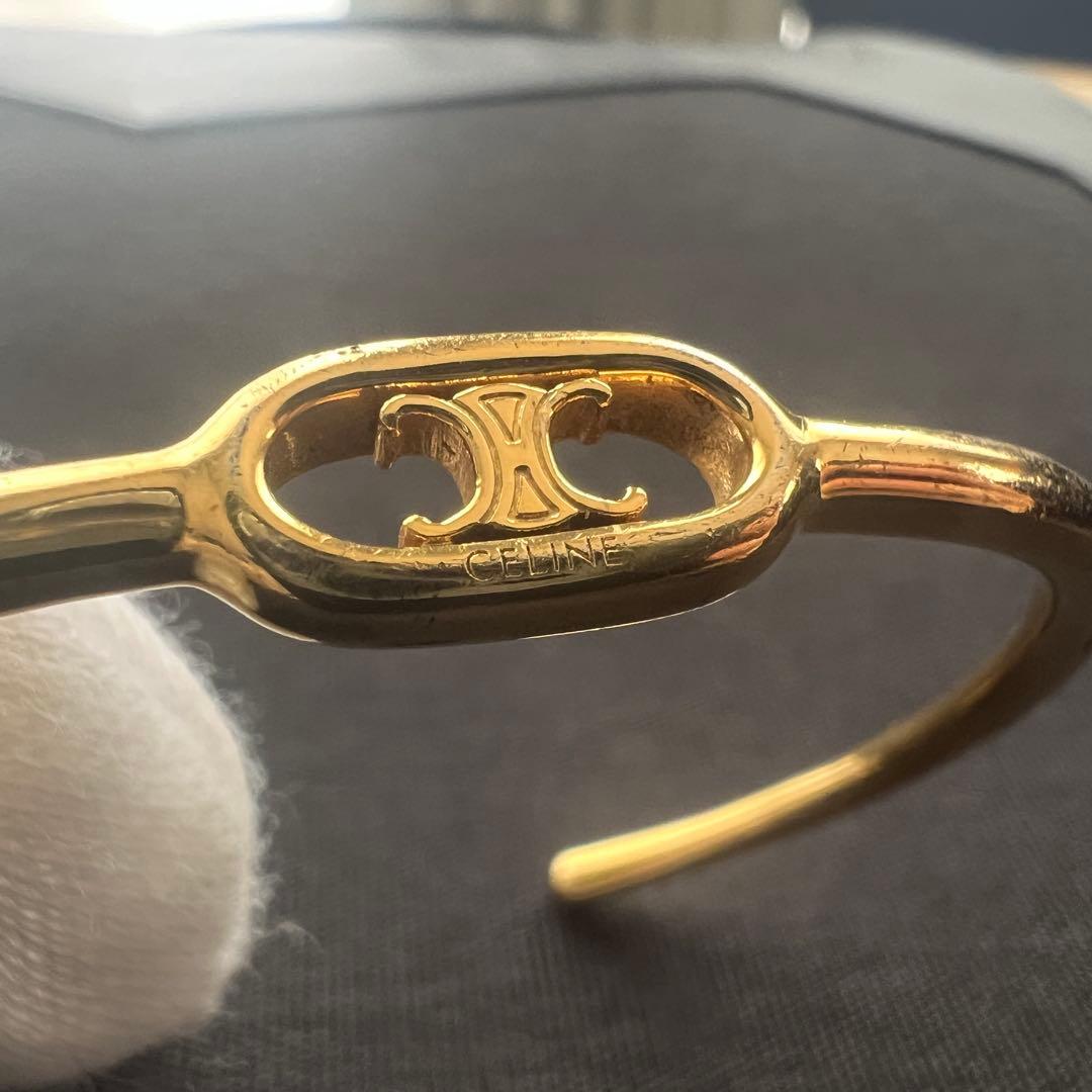 美品✨セリーヌ バングル マイヨン トリオンフ シンカフ ゴールド ブレスレット