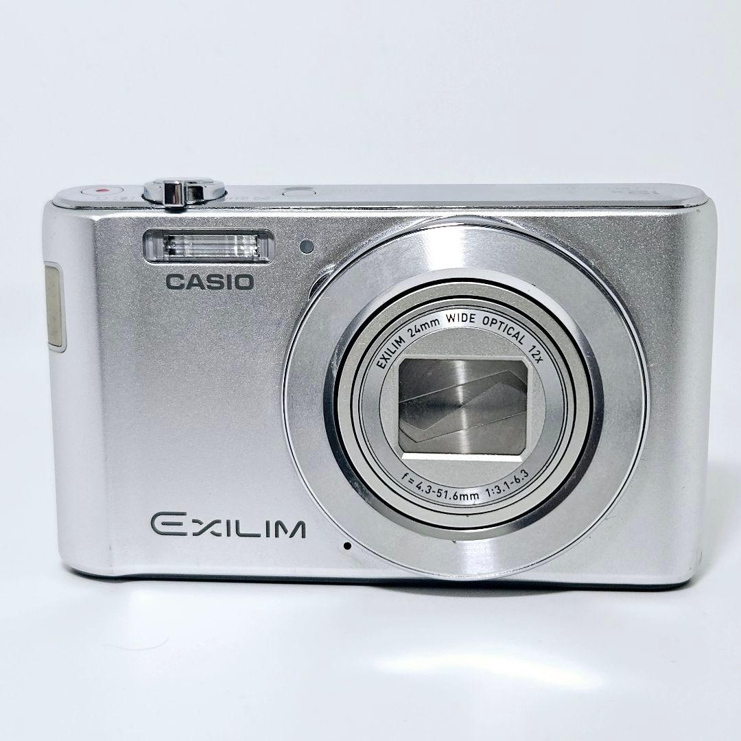 新品バッテリー 準美品 動作品 EXILIM EX-ZS180 シルバー カメラ