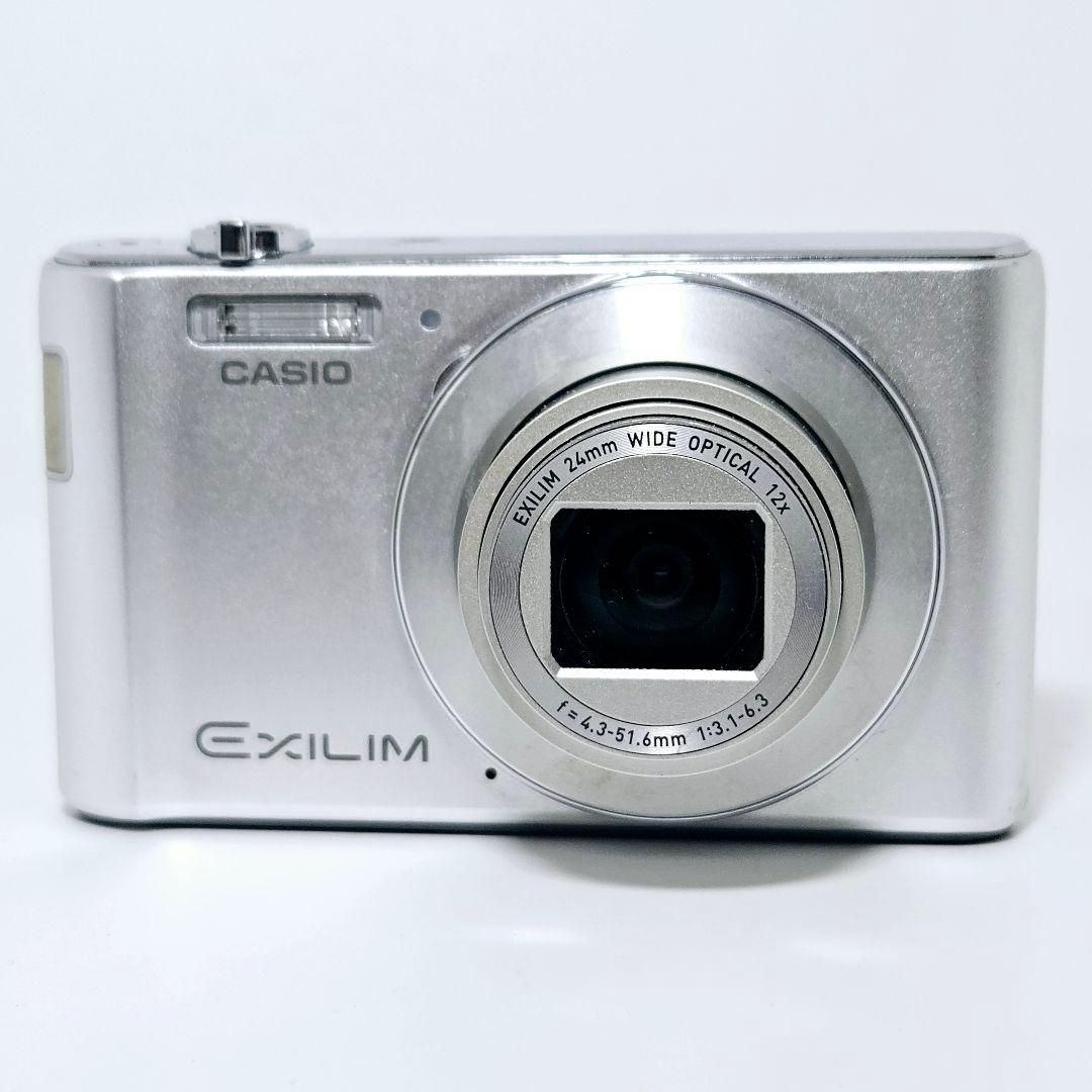 新品バッテリー 準美品 動作品 EXILIM EX-ZS180 シルバー カメラ