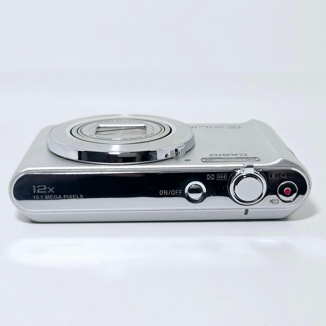 新品バッテリー 準美品 動作品 EXILIM EX-ZS180 シルバー カメラ