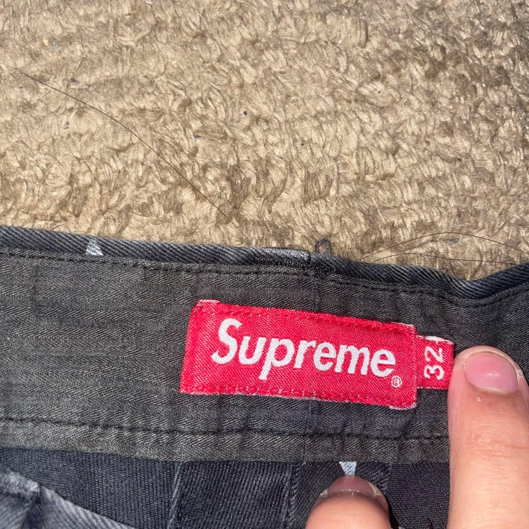 パンツ supreme chino pant black stars 32