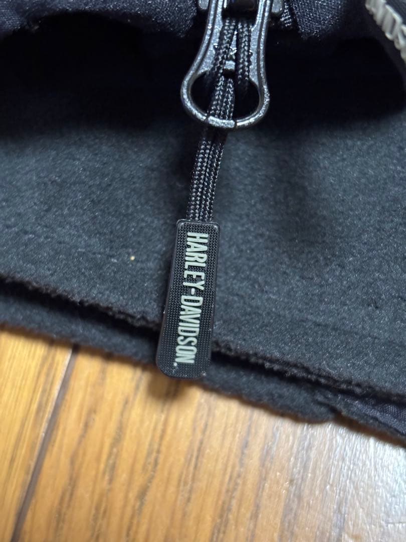 ハーレーダビットソン、スカルウインドプルーフ防風フリースジャケット、ブラック、M