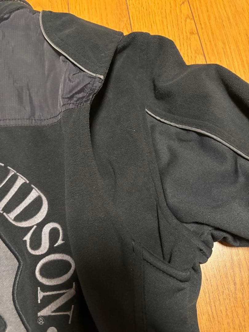 ハーレーダビットソン、スカルウインドプルーフ防風フリースジャケット、ブラック、M