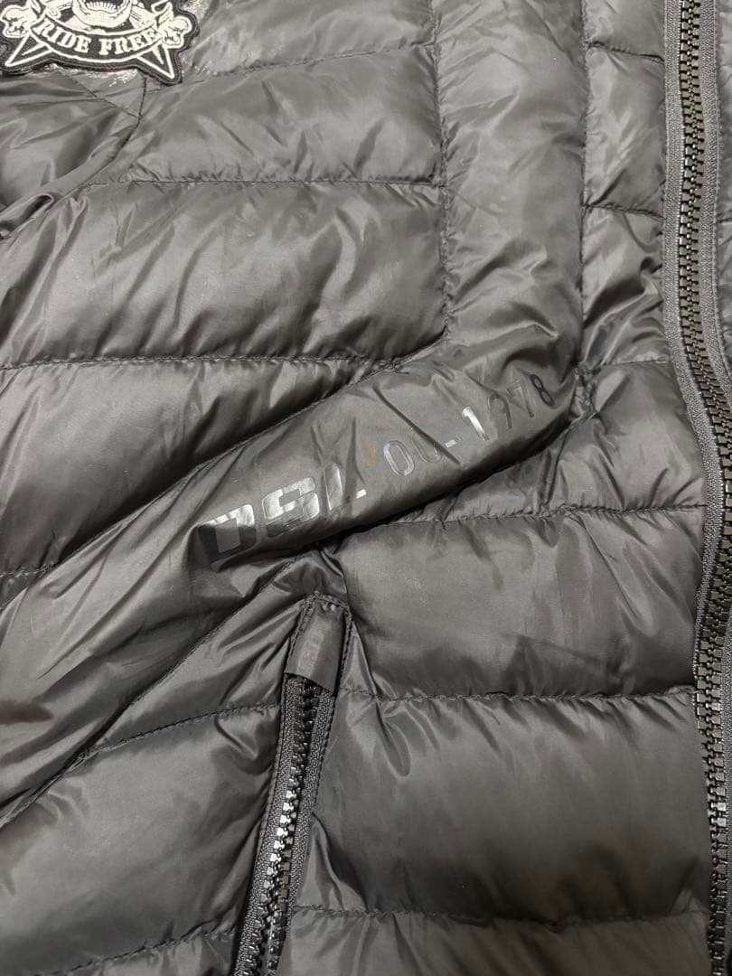 【DIESEL】 ダウンジャケット ブラック y2k 短丈