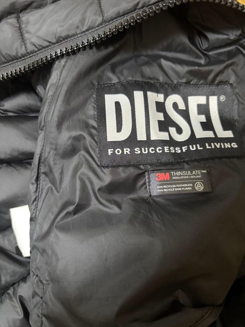 【DIESEL】 ダウンジャケット ブラック y2k 短丈