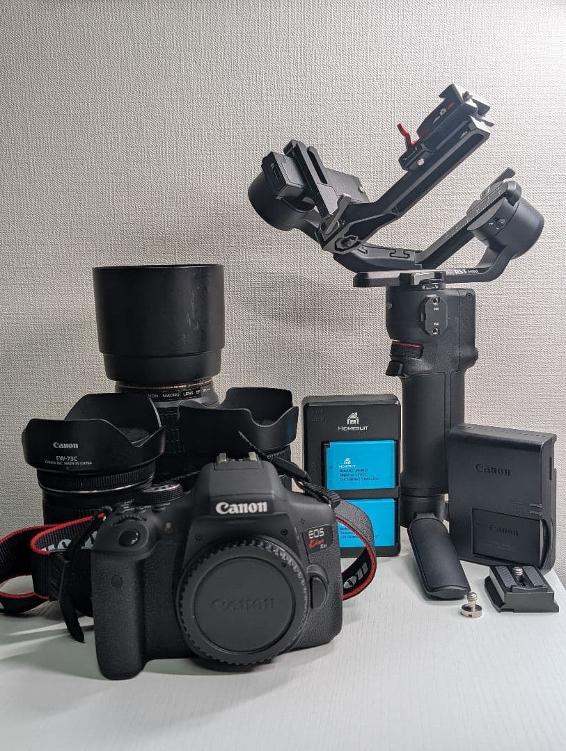 【Canon EOS kiss x8i】レンズ3本&ジンバルセット