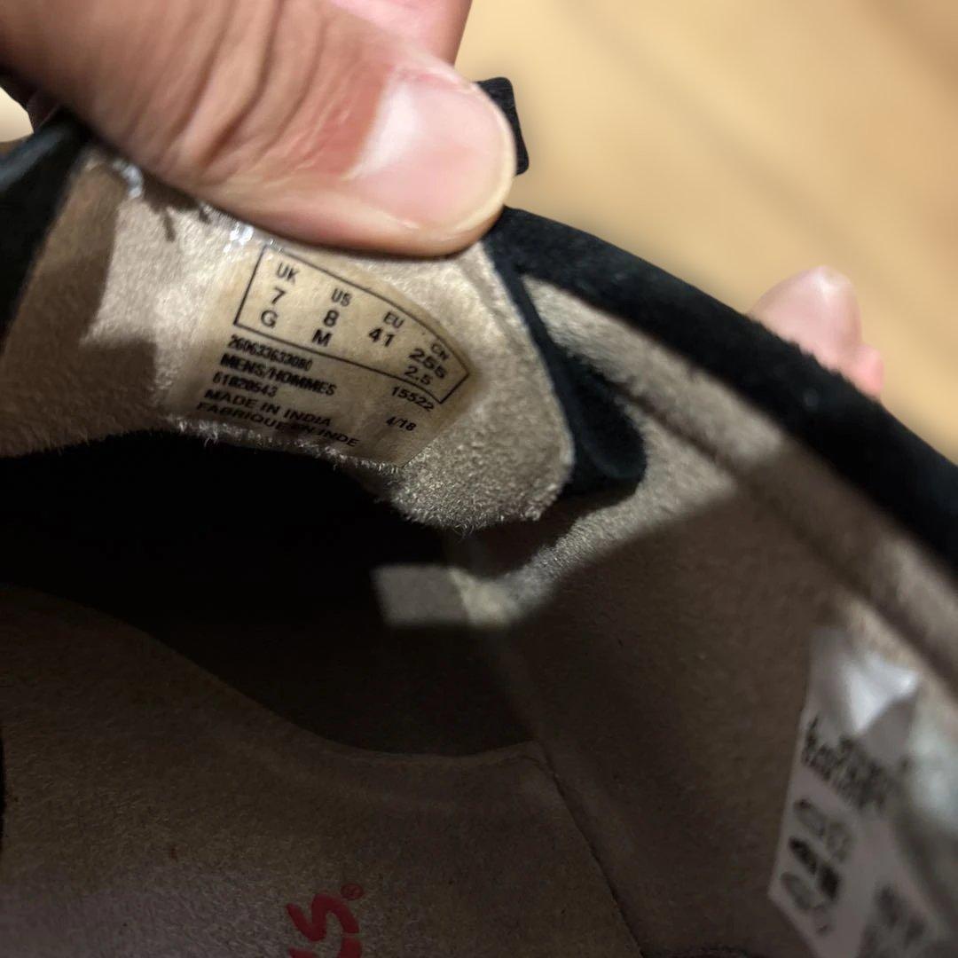 クラークス　ワラビー　clarks wallabee stinson black