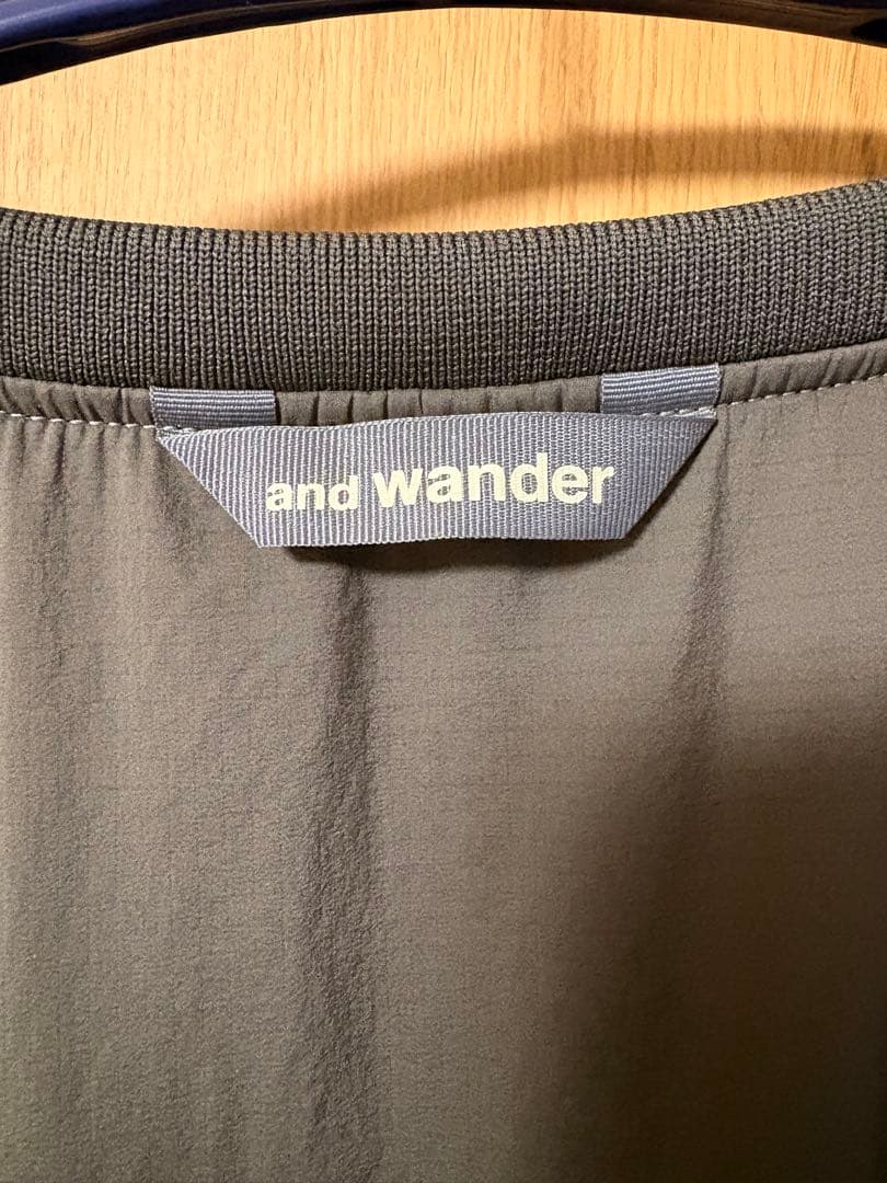andwandercovered ripwarmpullover アンドワンダー