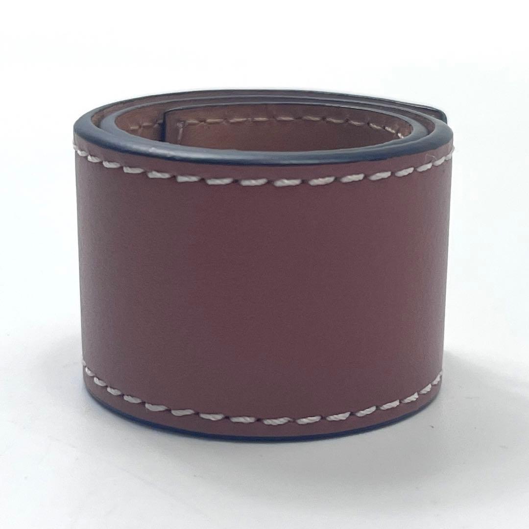 LOEWE ロエベ アナグラム スラップ バングル ブレスレット ブラウン