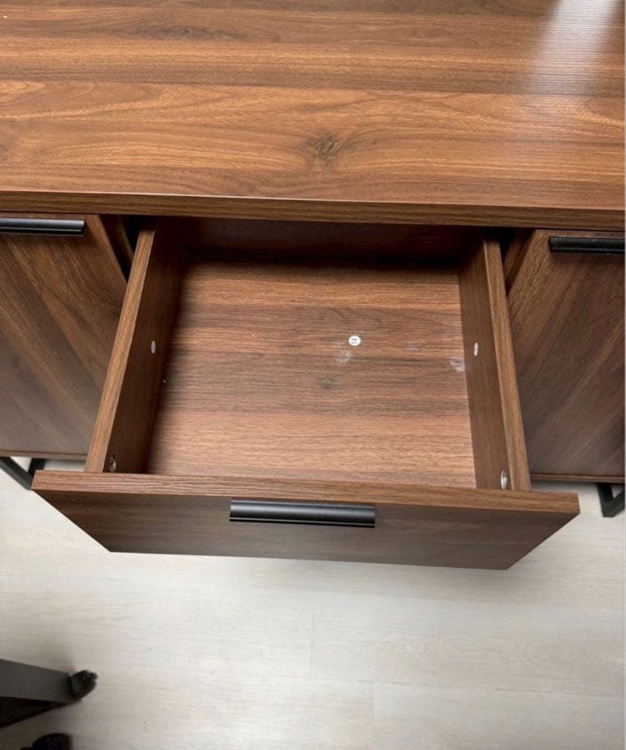 ウッド サイドボード キャビネット　幅120cm 北欧 ヴィンテージ風