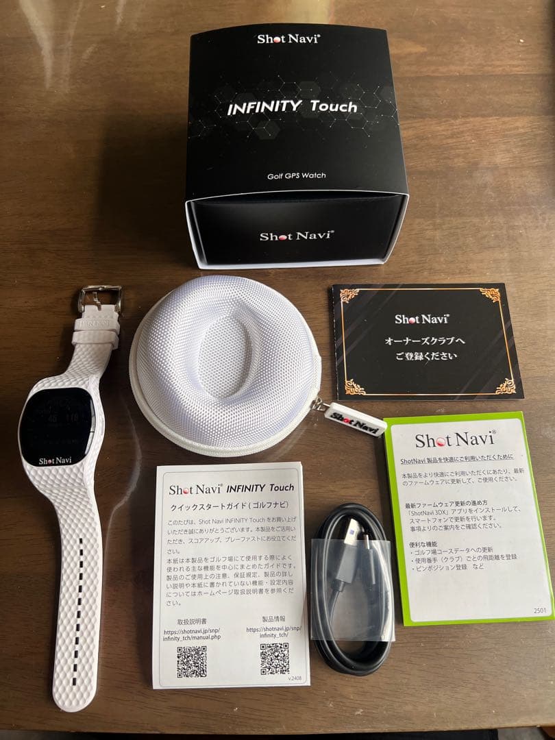 お値下げ　美品Shot Navi INFINITY Touch腕時計ゴルフナビ