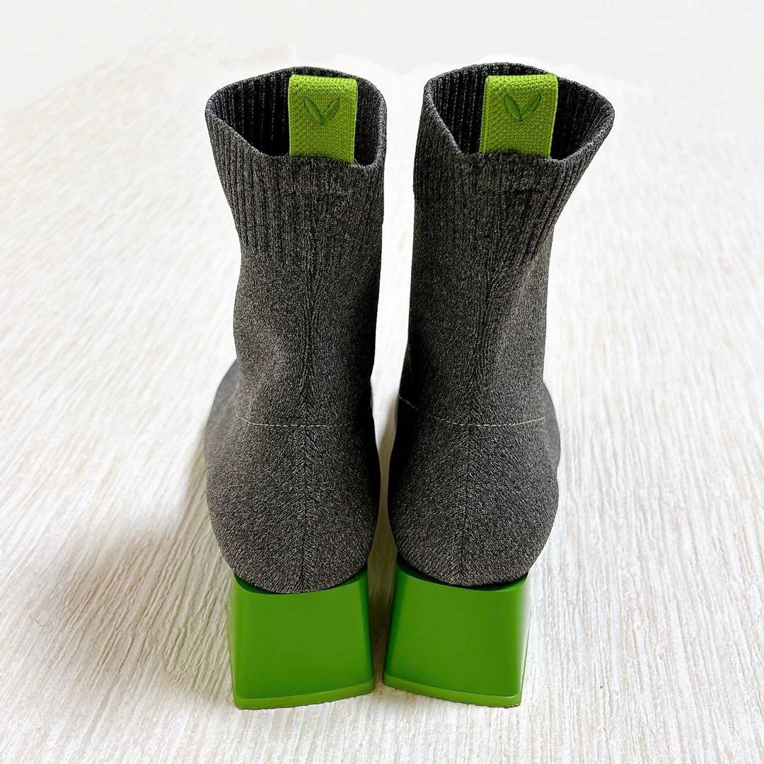 VIVAIA ビバイア Regina Pro ショートニットブーツ 撥水 グレー