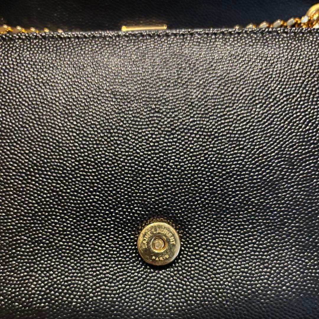 美品　YSL ブラック ショルダーバッグ　サンローラン　卒園式