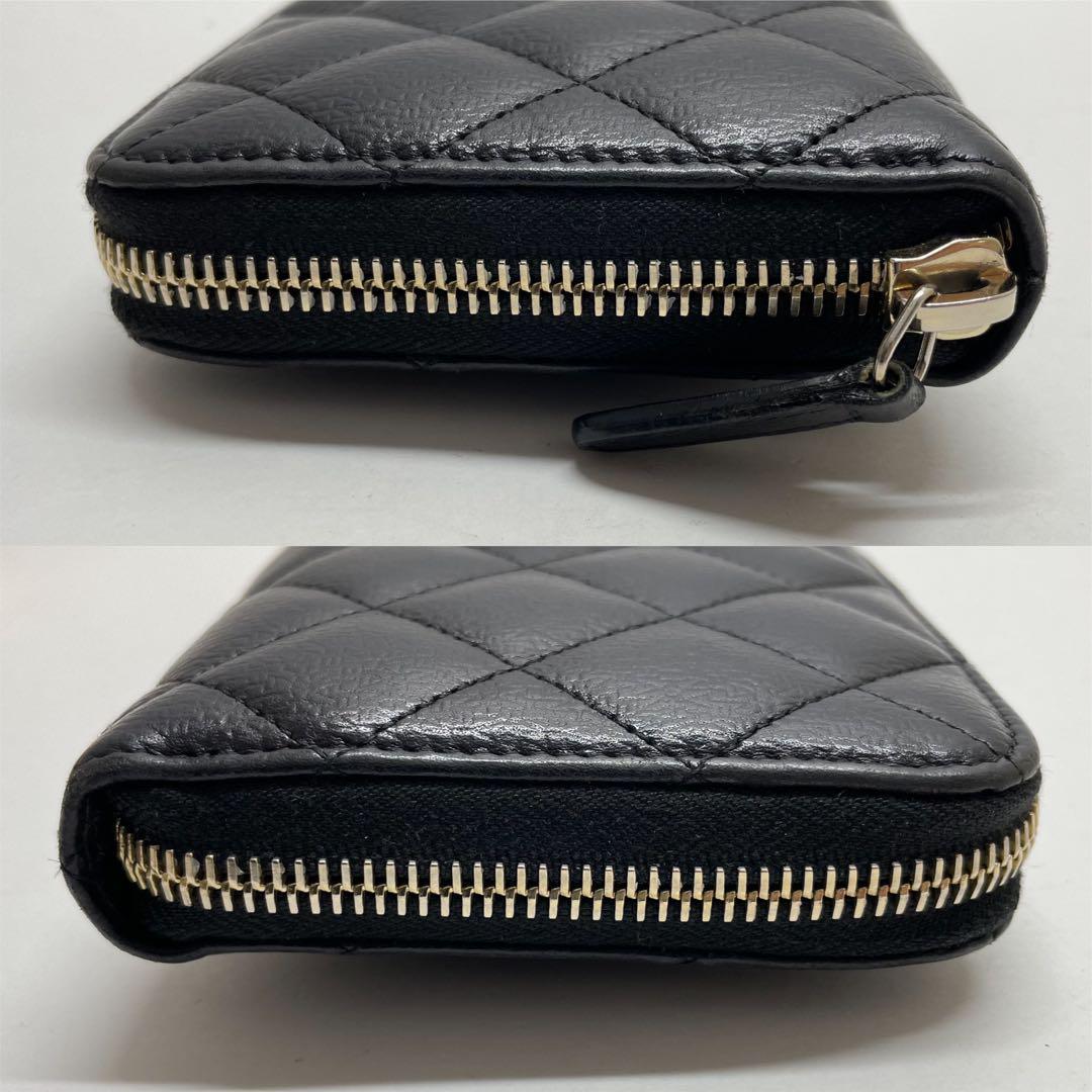 1584 CHANEL シャネル 長財布 マトラッセ カーフ 24番台 ロング