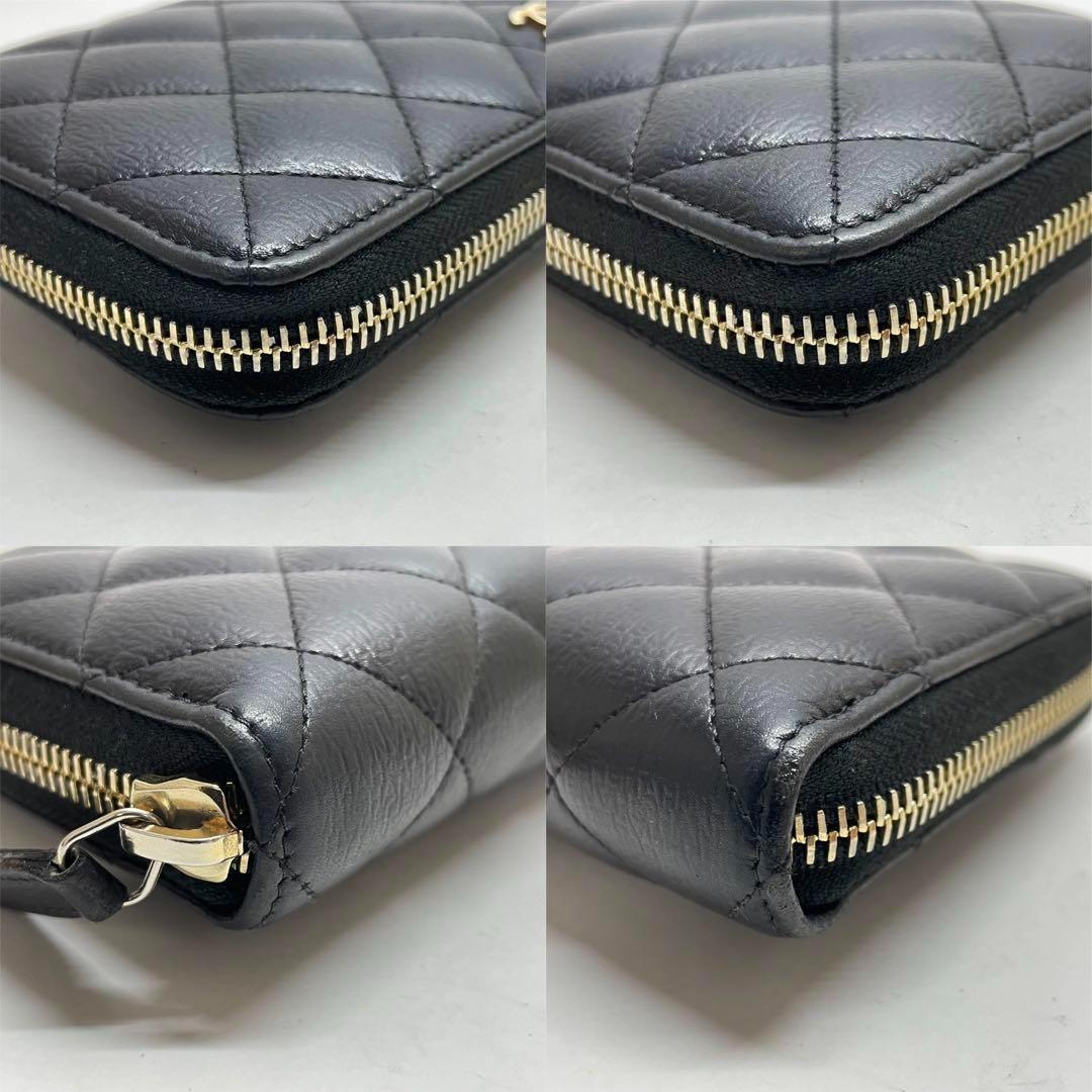 1584 CHANEL シャネル 長財布 マトラッセ カーフ 24番台 ロング