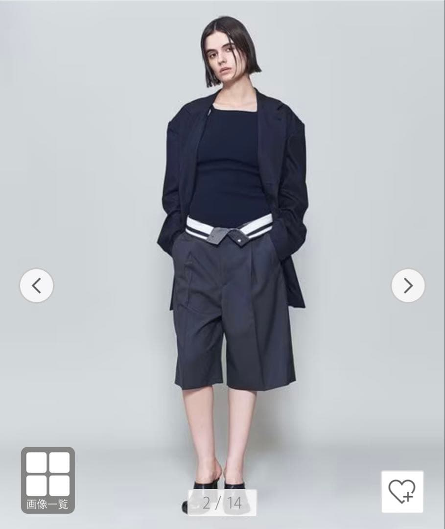 ＜6(ROKU)＞トロピカル クロス ハーフパンツ