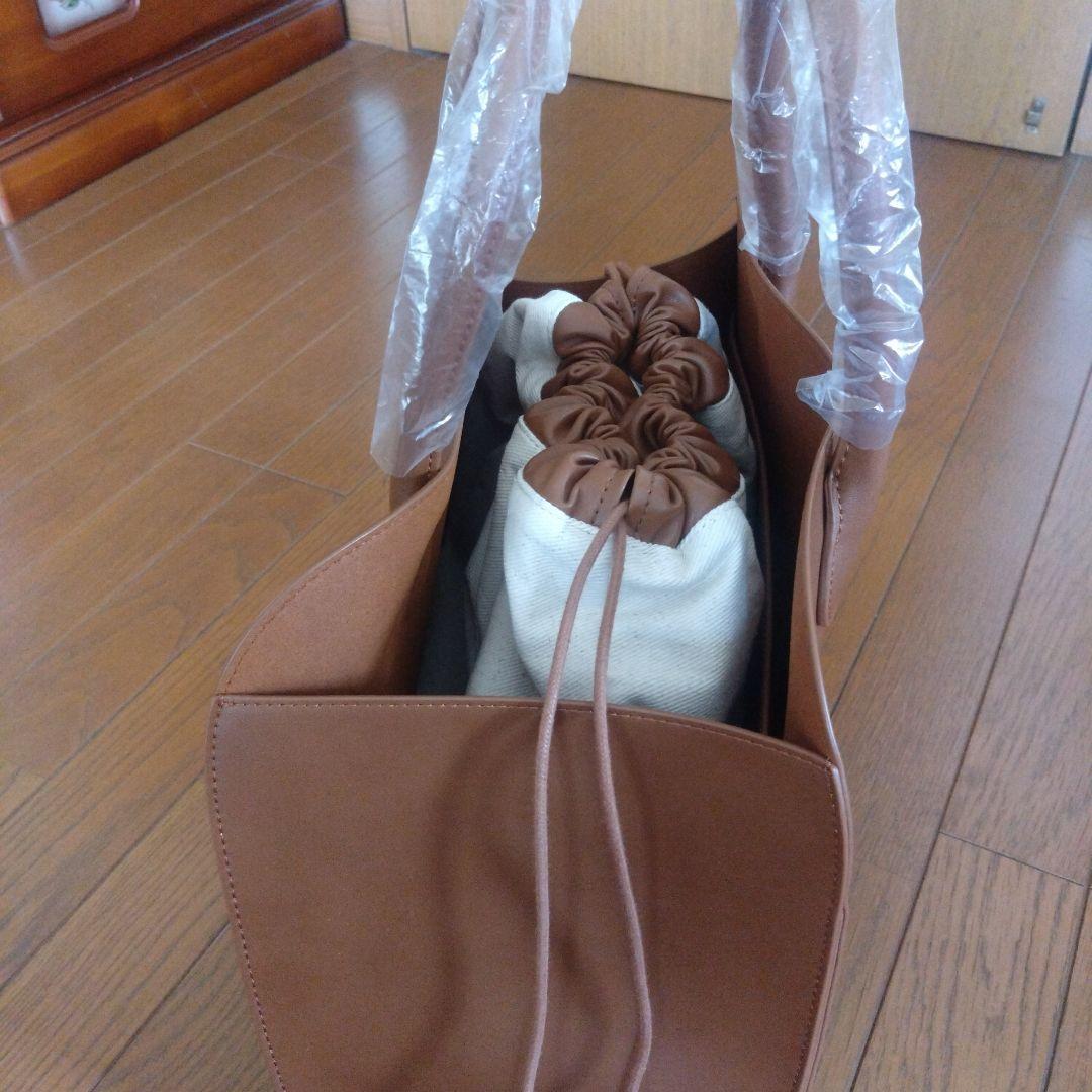 ミラオーウェンブラウン トートバッグ キャンバス内装