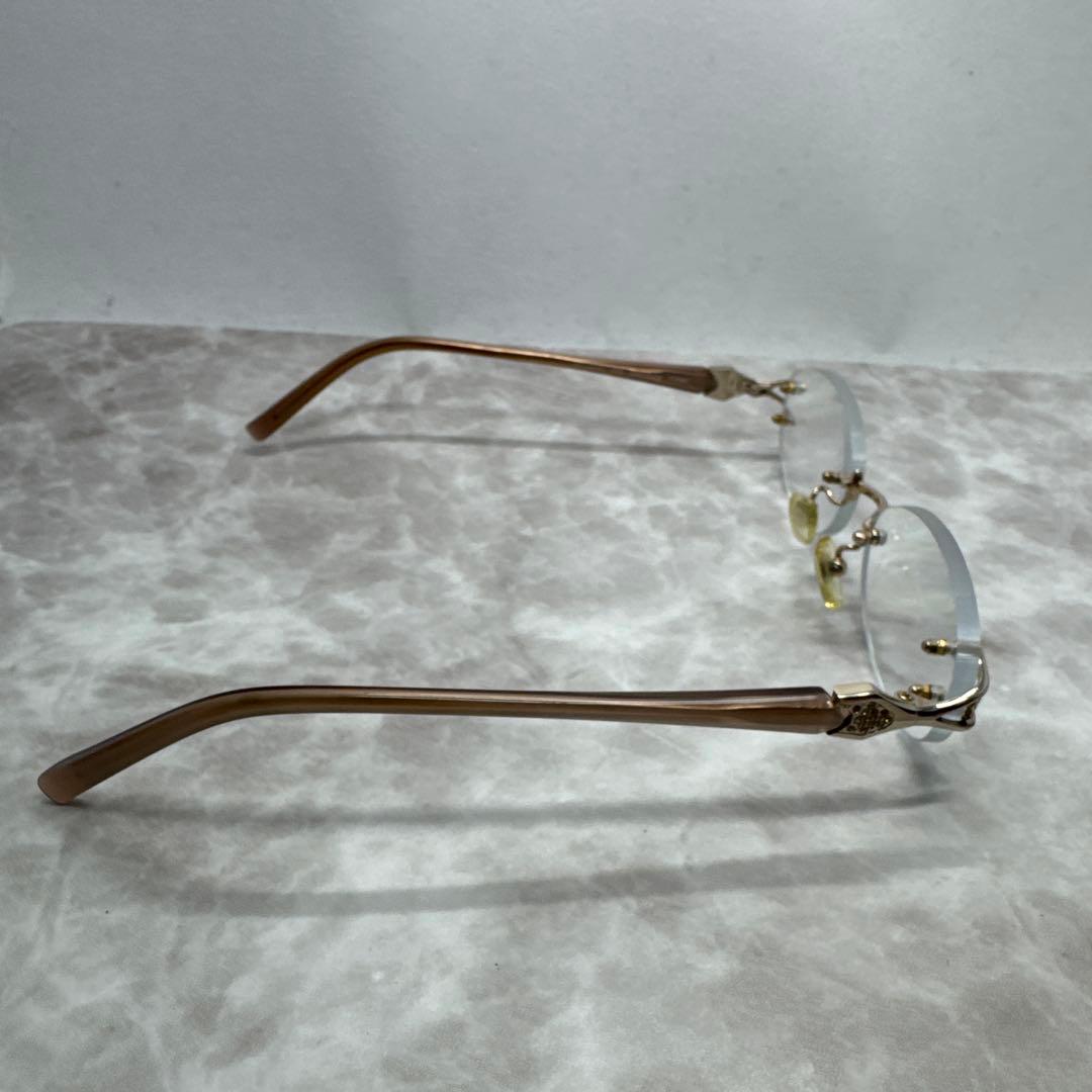 YVES SAINT LAURENT サンローラン リムレスメガネ 度付き眼鏡