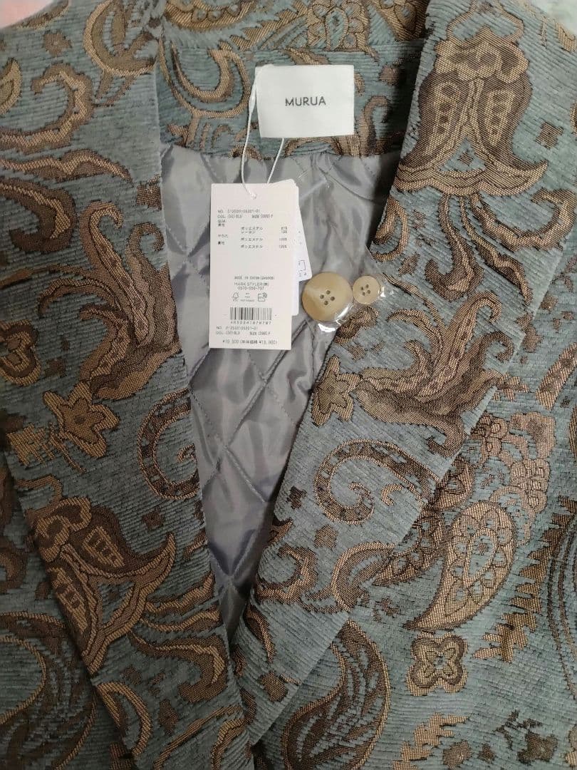 タグ付き未使用★MURUA【YUKKOコラボ】ジャガードジャケット