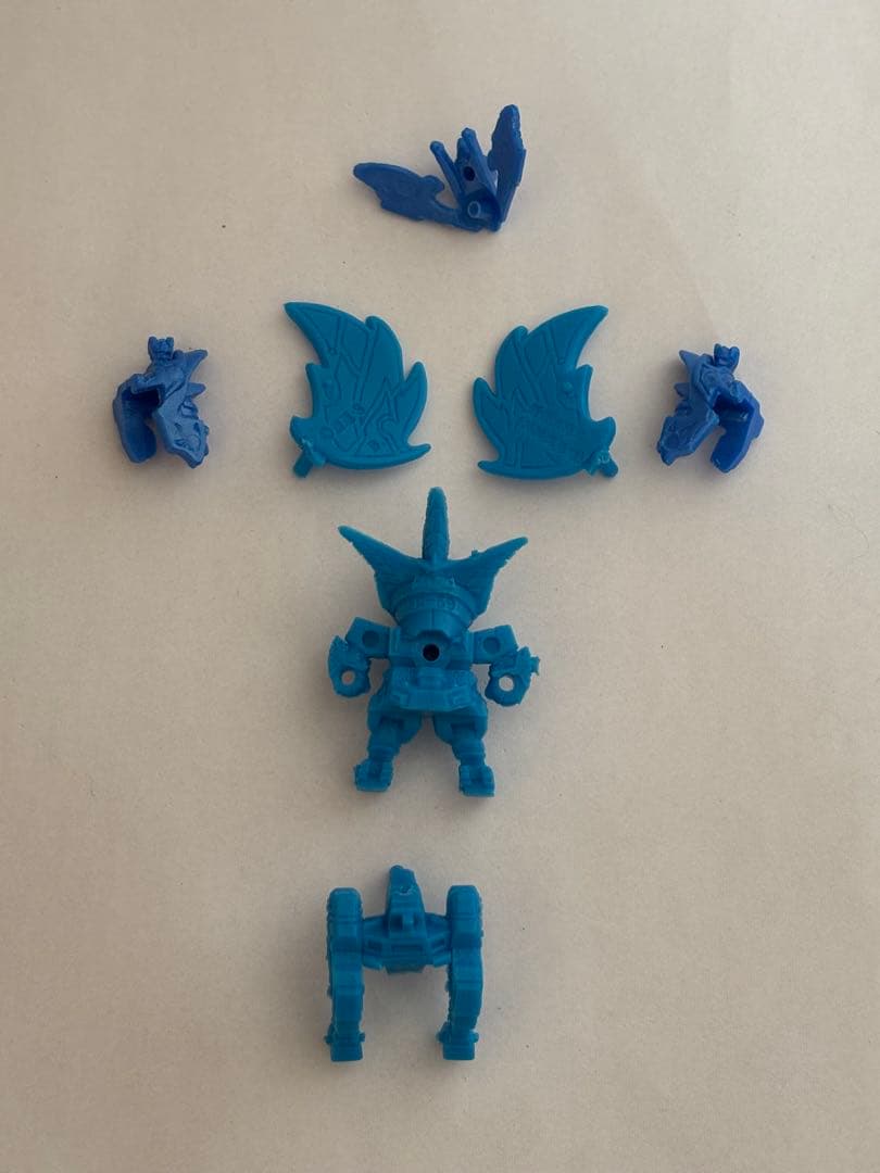 ガン消し 新世大将軍(神馬凰形態)青 青色パーツSDガンダム　当時物