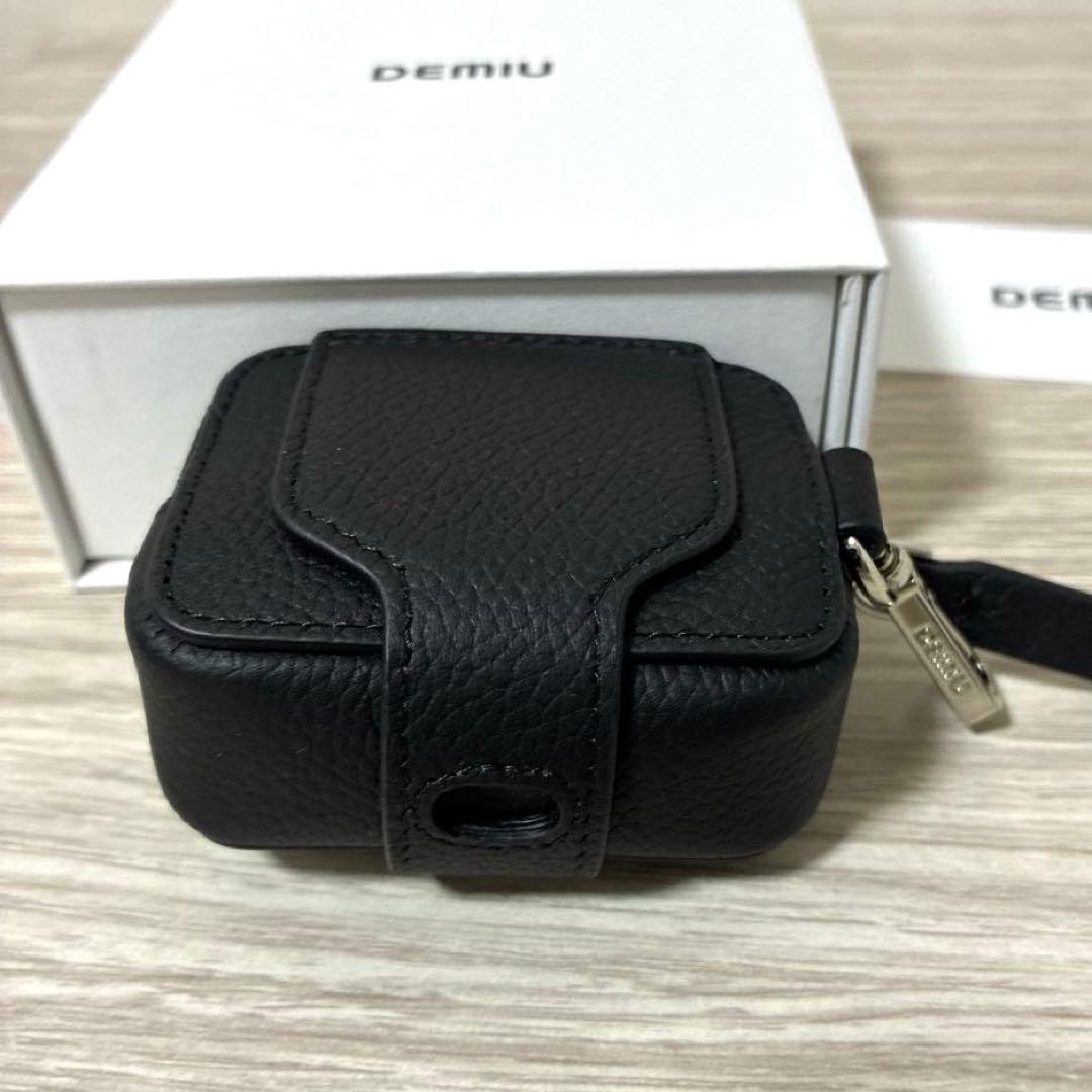 【新品未使用】DEMIU デミュウ レザー Airpodsケース ブラック