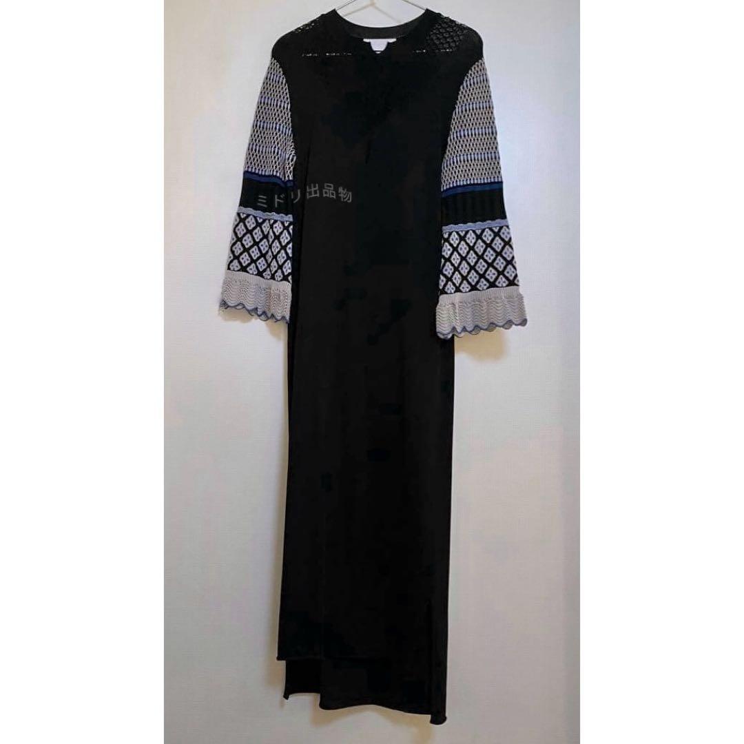 Mame Kurogouchi I-Line Knit Dress 19aw 黒