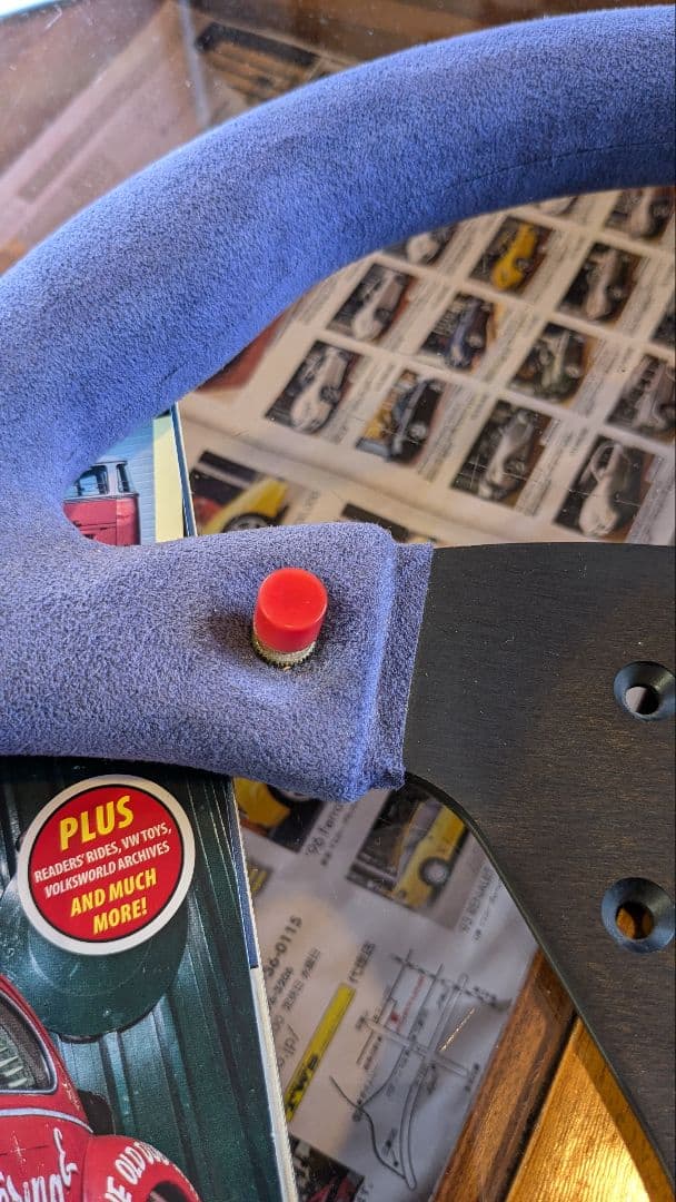 6112 正規品 sparco スパルコ ブルースウェード＆ホーンボタン