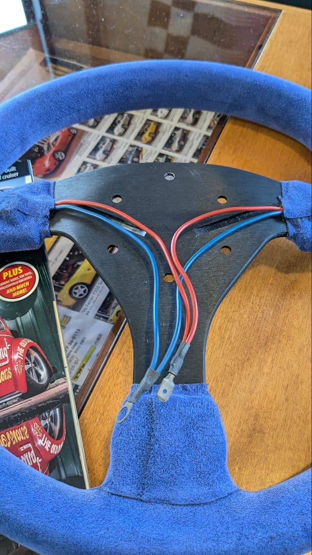 6112 正規品 sparco スパルコ ブルースウェード＆ホーンボタン